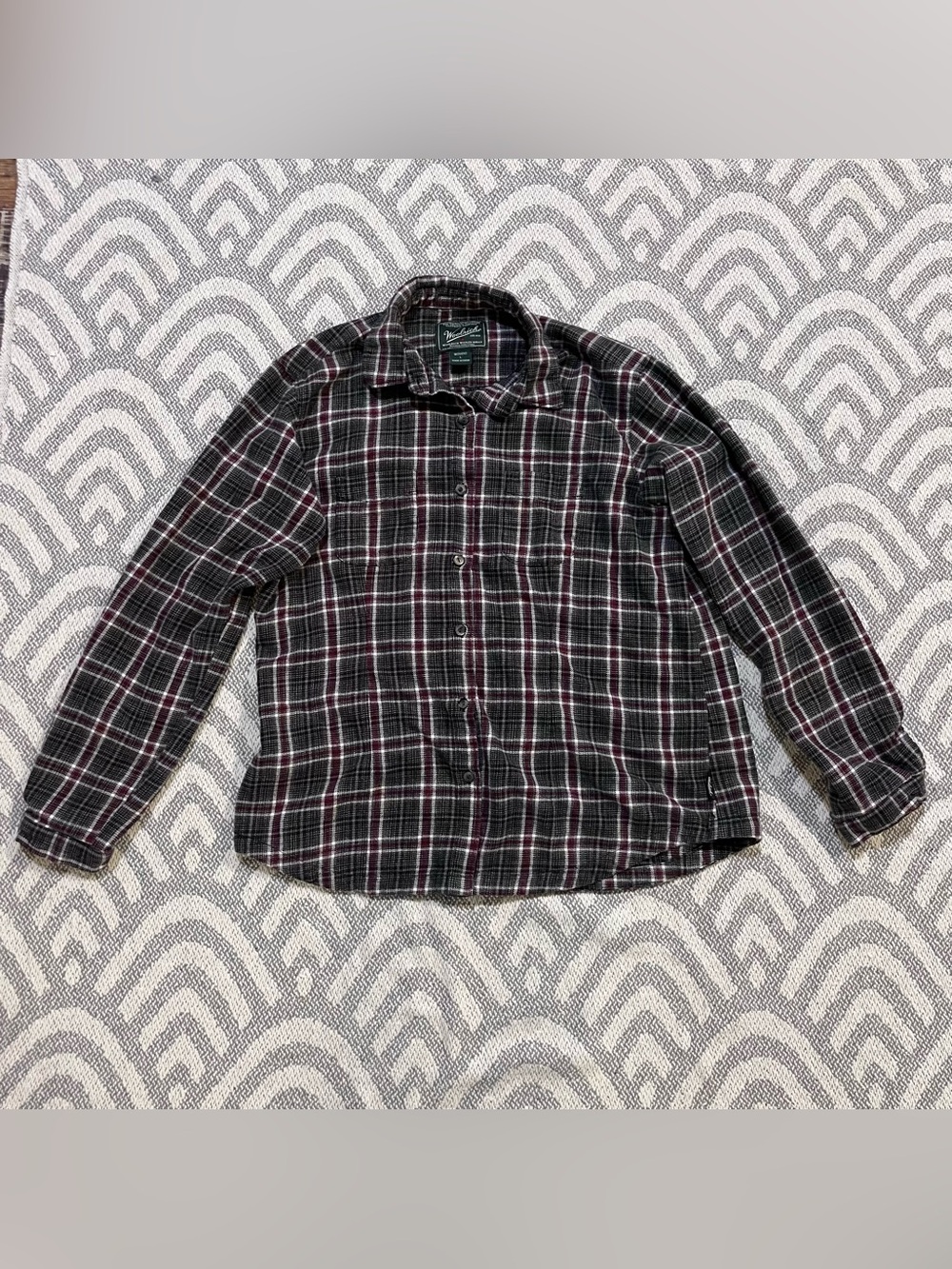 WOOLRICH Vintage Women’s Plaid Flannel Button Up Shirt Large